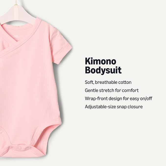 Amazon Essentials x Sofia Grainge Unisex Babies' Side Snap Short Sleeve Bodysuit - Image 2