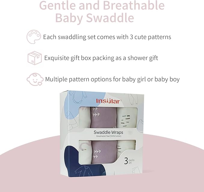 insular Baby Swaddle Wrap, Swaddle Blanket - Image 3