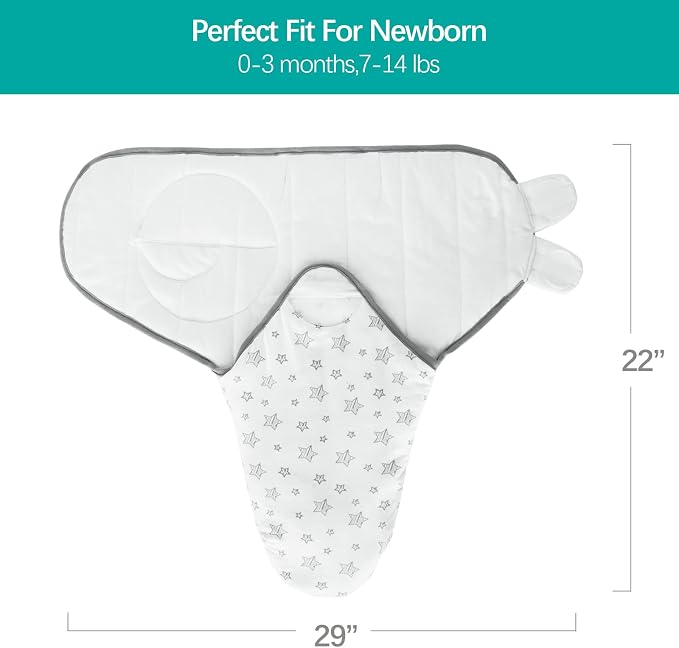 Biloban Baby Swaddles 0-3 Months - Image 4