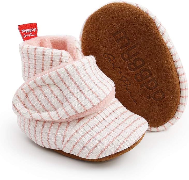 Ohwawadi Infant Baby Slippers Girls Boys Booties Warm Baby Socks Shoes Newborn - Image 5