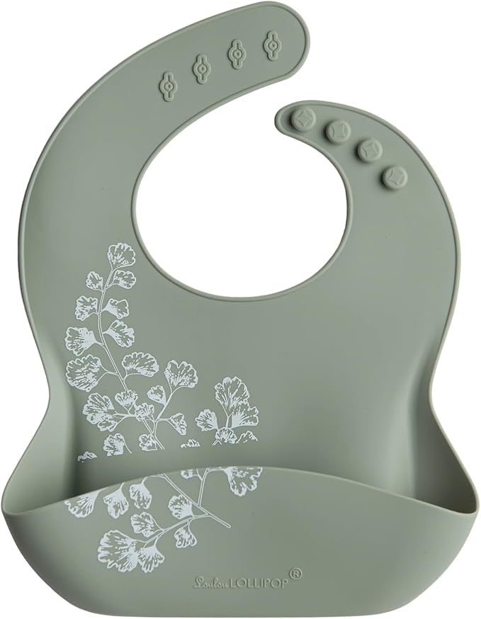Loulou Lollipop Soft, Waterproof Silicone Feeding Bib by LoulouLollipop