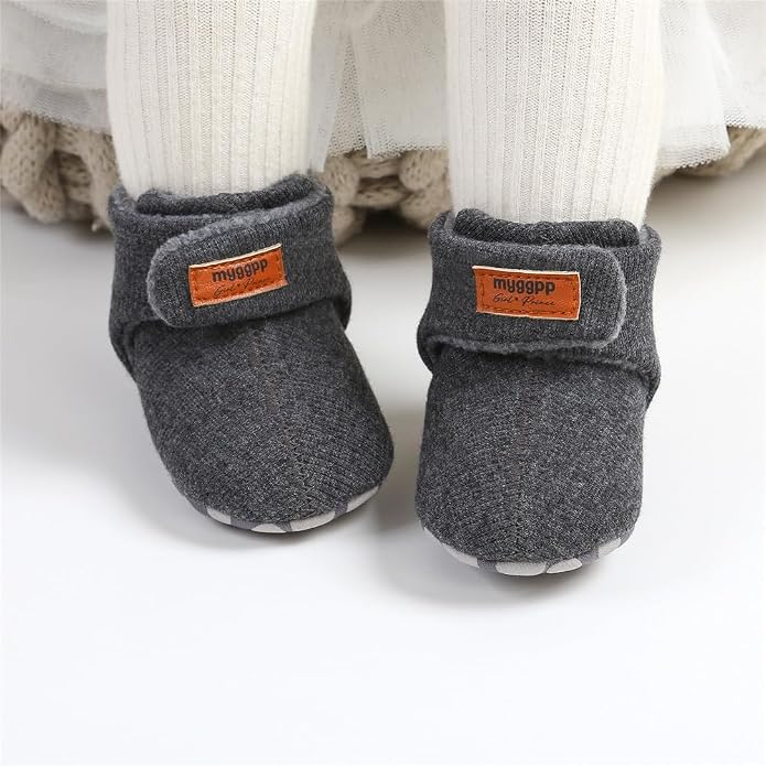 Ohwawadi Infant Baby Slippers Girls Boys Booties Warm Baby Socks Shoes Newborn - Image 2