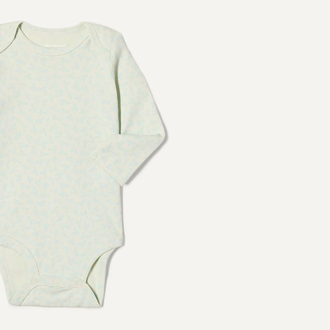 Amazon Essentials Unisex Babies' Long-Sleeve Cotton Bodysuits - Image 2