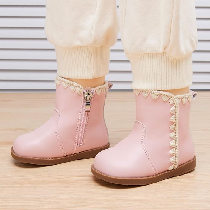 BMCiTYBM Baby Boys Girls Boots Infant Shoes First Walking Booties for All Seasons for 6 9 12 15 18 24 Months