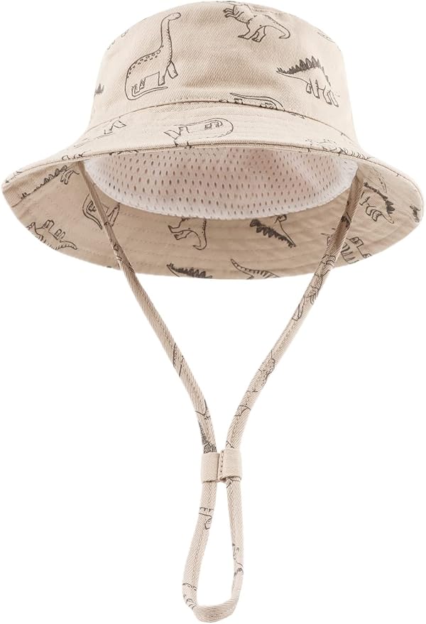 JANGANNSA Dinosaur Baby Boys Sun Hat Cotton Toddler Girls Bucket Hats Summer - Image 2
