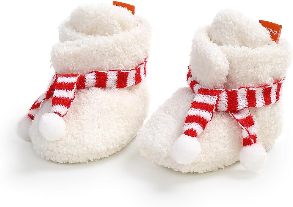Baby Booties Cozy Fleece Slippers Soft Baby Shoes - Image 8
