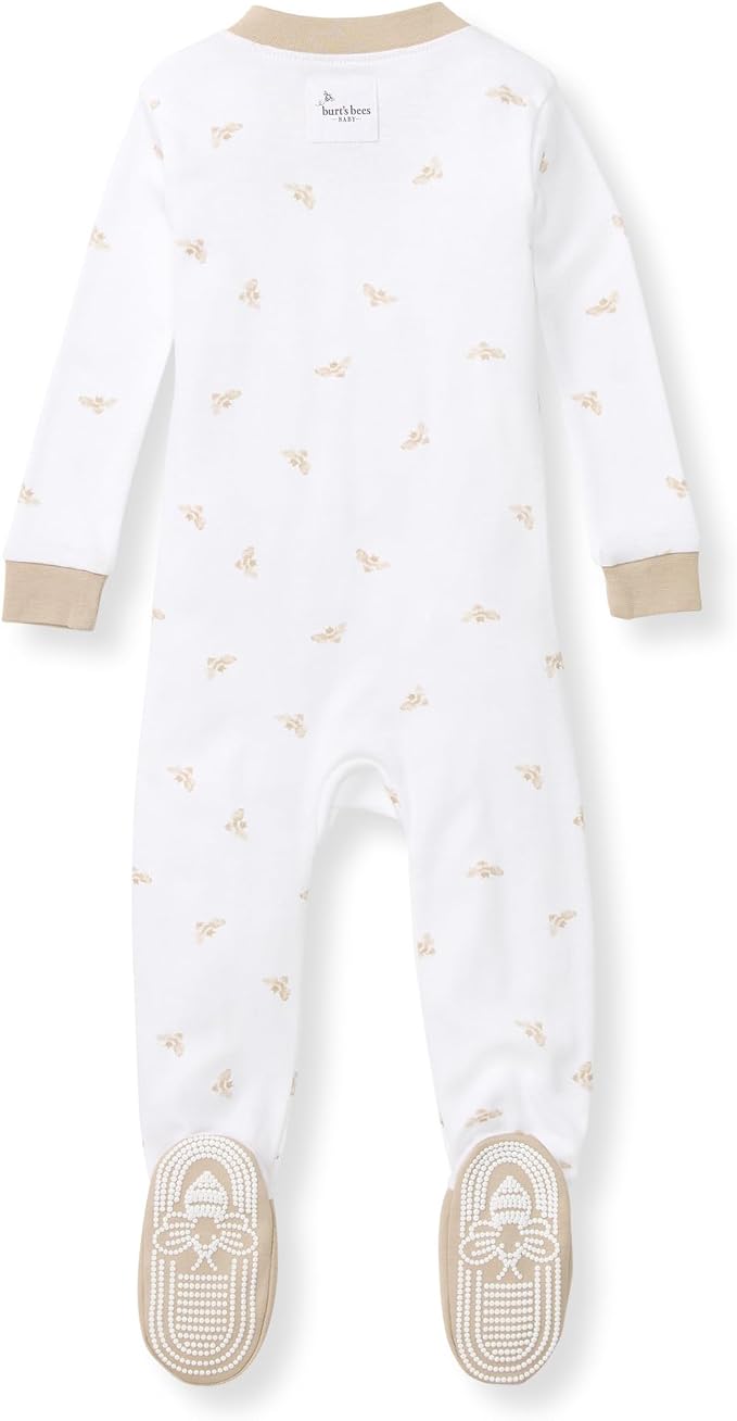 Burt's Bees Baby Boys Organic Cotton, Snug Fit Footed Sleeper Pajamas | - Image 2