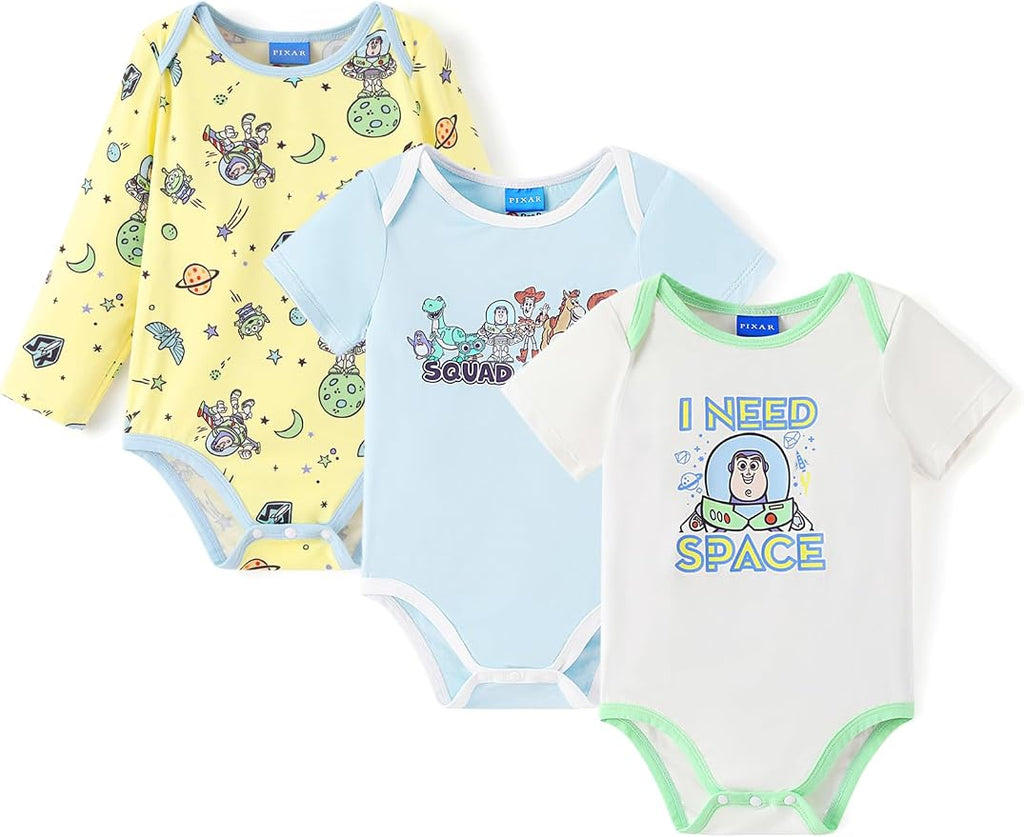 Disney Baby Viscose Made from Bamboo 3-Pack Bodysuits Set Newborn to Infant by Disney