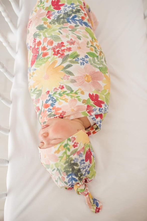 Copper Pearl Swaddle Blankets for Newborns | Soft Stretchy Receiving Blankets - Image 8