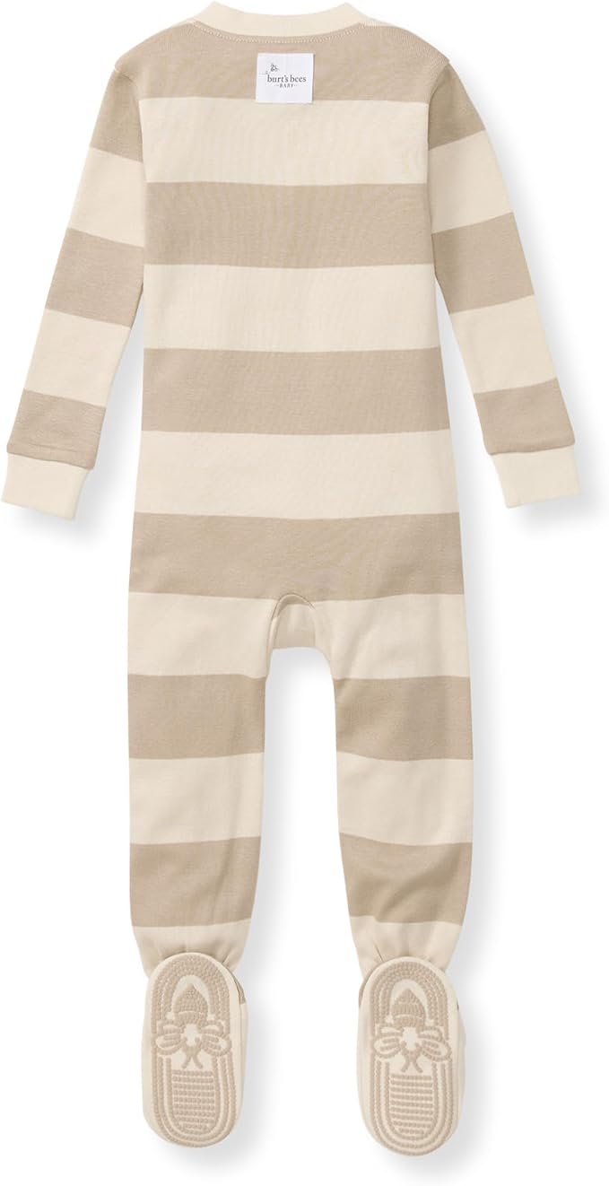 Burt's Bees Baby Boys Organic Cotton, Snug Fit Footed Sleeper Pajamas | - Image 2