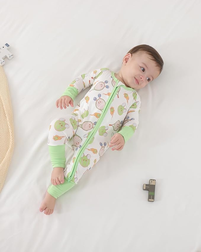 GUISBY Baby Footless Pajamas, Rayon of Bamboo, NB-2T | Rayon of bamboo softness - Image 5