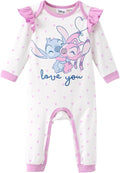 Disney Stitch Princess Minnie Winnie Marvel Baby Girls Ruffle Long Sleeve by Disney