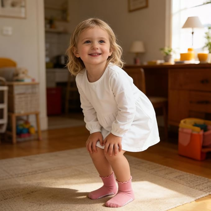 Baby Toddler Essentials Non-Slip Crew Socks - Image 3