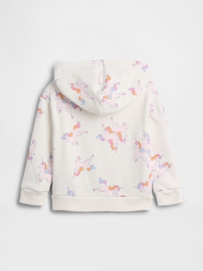 GAP Baby Girls' Logo Hoodie Hooded Full Zip Sweatshirt - Image 2