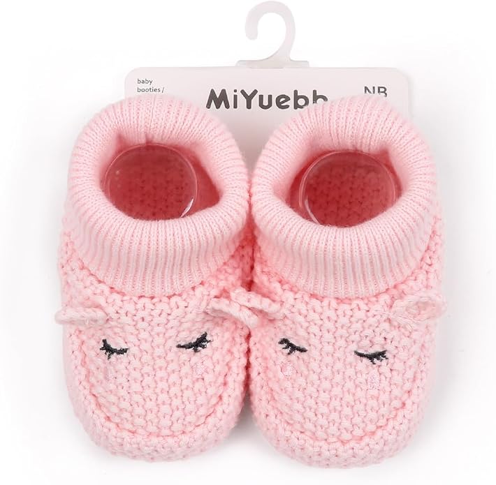Newborn Baby Boys Girls Cozy Warm Booties Infant Cute Cartoon Knit Soft Socks - Image 4