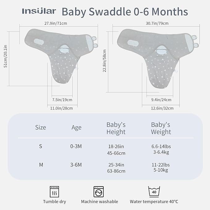 insular Baby Swaddle Wrap, Swaddle Blanket - Image 4