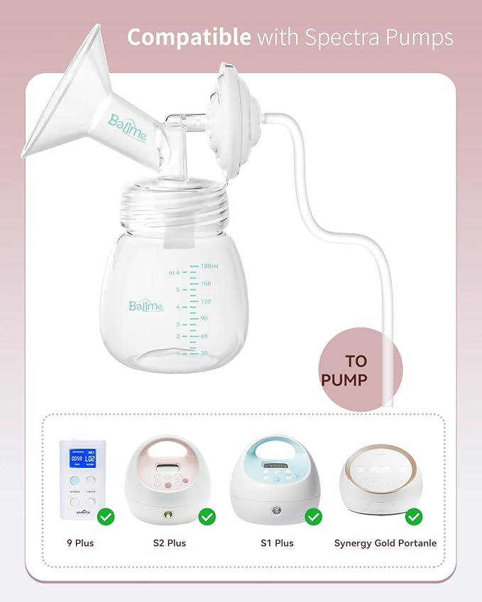 19MM Wide-Mouth Flange Spectra Replacement Pump Parts for S1 S2 - Exact Fit Medical Grade Flanges Breast Pump Parts - BPA Free Spectra Pump Parts - Perfect for Travel & Working Moms (2-Pack)