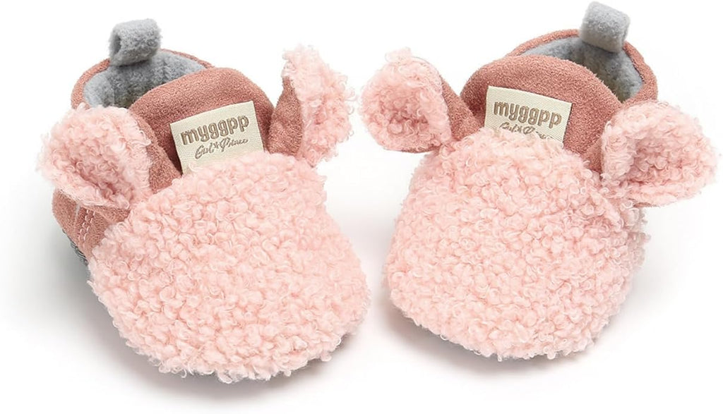 Baby Boys Girls Cotton Booties Non Skid Soft Sock Boots Infant Slippers Newborn - Image 5