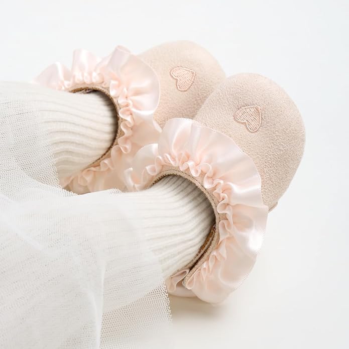 Ohwawadi Infant Baby Boys Girls Slippers Cozy Fleece Booties Soft Bottom Warm - Image 7