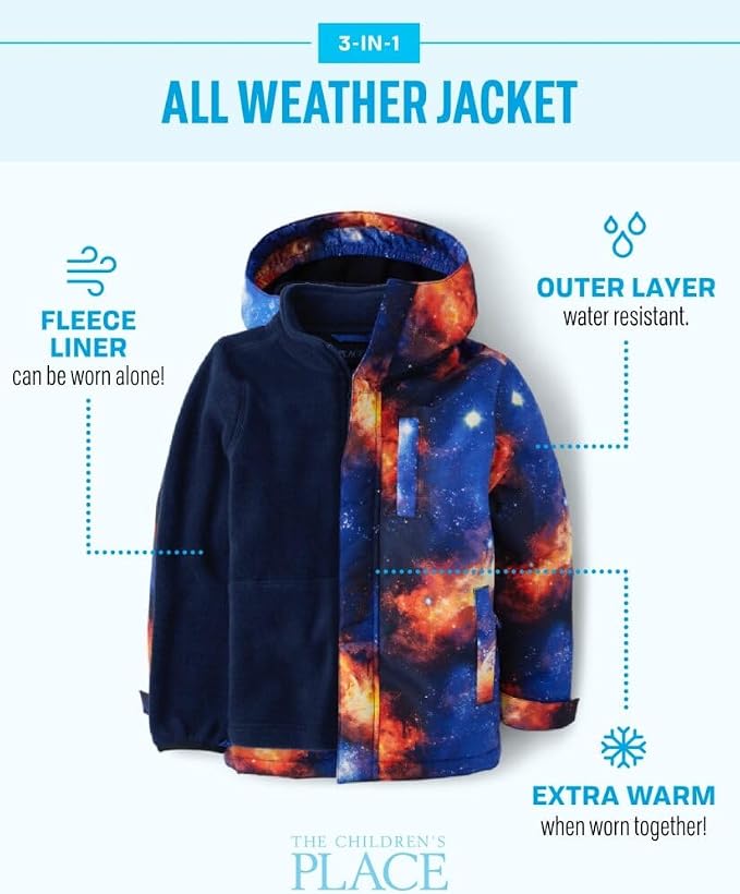 The Children's Place baby-boys And Toddler Heavy 3 in 1 Winter Jacket, - Image 5