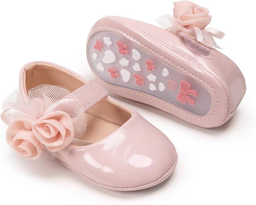 Meckior Infant Baby Girls Soft Sole Bowknot Princess Wedding Dress Mary Jane by Meckior
