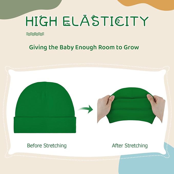 Century Star Cotton Newborn Baby Beanie Hats and Mittens Set Infant Hats - Image 4