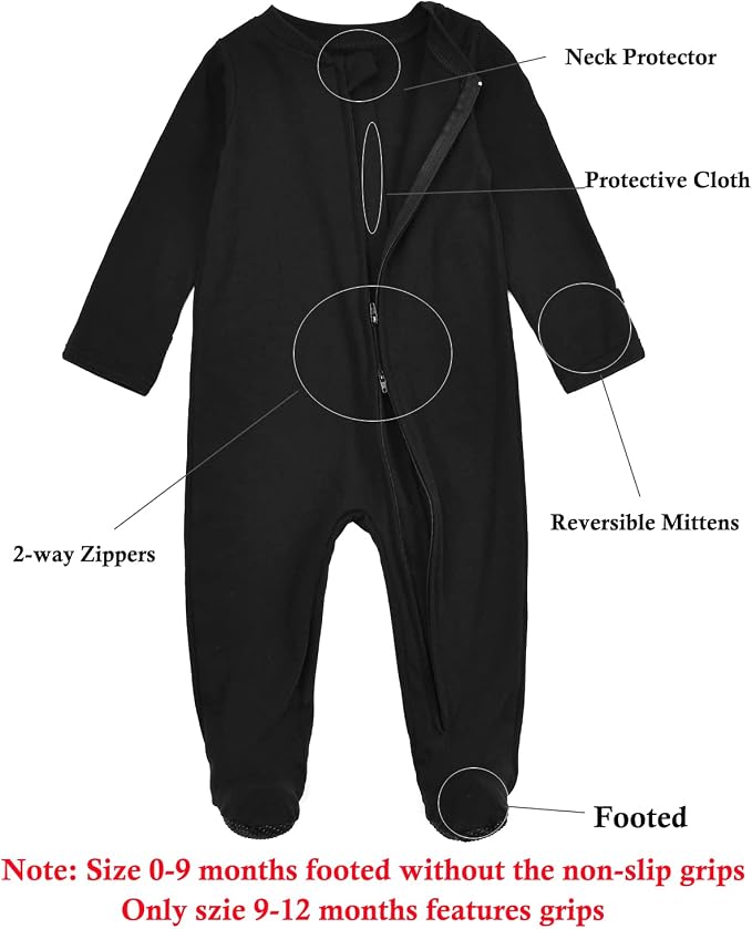 Aablexema Baby Footie Pajamas Cotton - Image 2