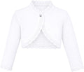 Lilax Little Girls' Knit Long Sleeve Button Closure Bolero Cardigan Shrug by Lilax