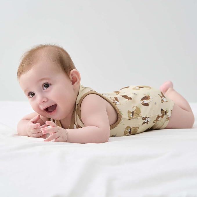 pureborn Baby Girls Boys Bodysuit Super Soft Cotton Romper 0-24 Months | - Image 4