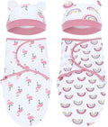 Dizila 2 Sets Adjustable Soft Cotton Blend Newborn Infant Baby Girl Receiving by Dizila