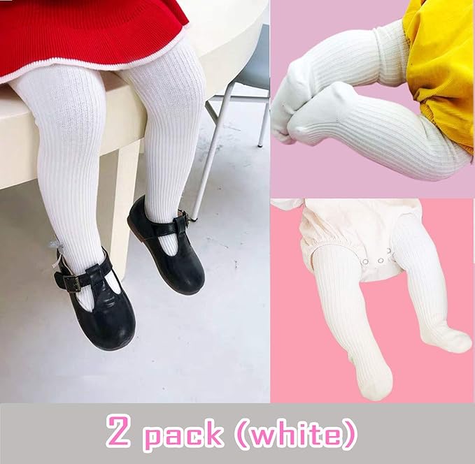 CECORC Baby Girls Tights Toddler Cable Knit Leggings Thick Cotton Infant Stockings Pantyhose 1-10T