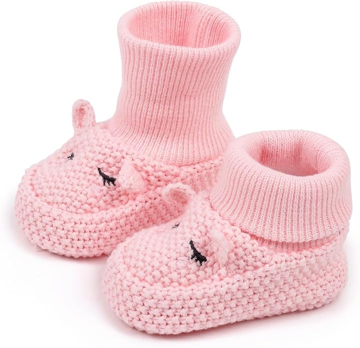 Newborn Baby Boys Girls Cozy Warm Booties Infant Cute Cartoon Knit Soft Socks by Unknown