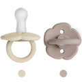 Moonkie Pacifiers Set of 2 | One-Piece Design Baby Pacifier with Large Air Holes | BPA-Free Silicone | Safe for Babies 0-6 Months