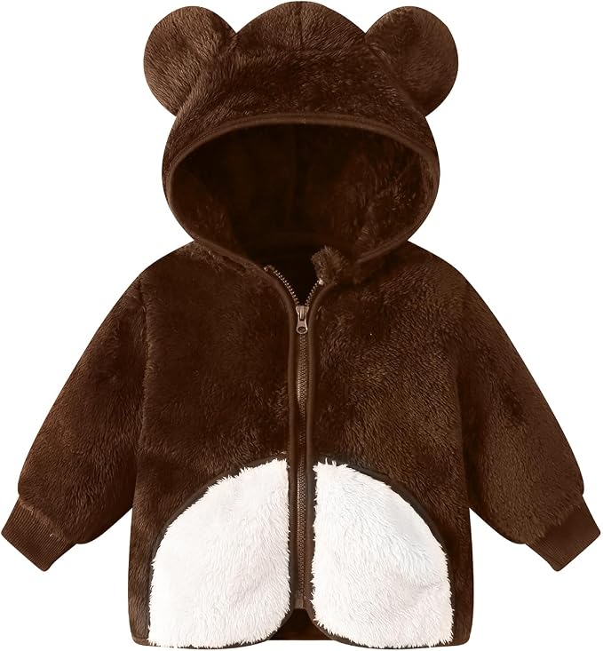 Baby Girl Winter Warm Fleece Jacket Toddler Boy Sherpa Infant Sweater Coat | by Unknown