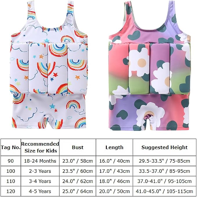 Kids Boys Girls Floatation Swimsuit - Image 4