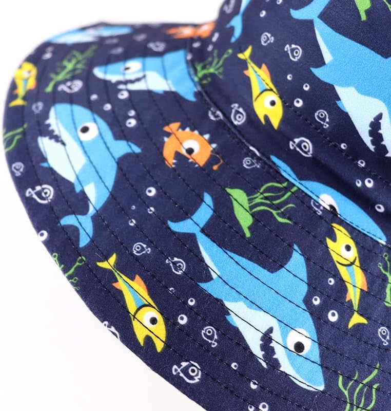 LANGZHEN Sun Protection Hat for Kids Toddler Boys Girls Wide Brim Summer - Image 5