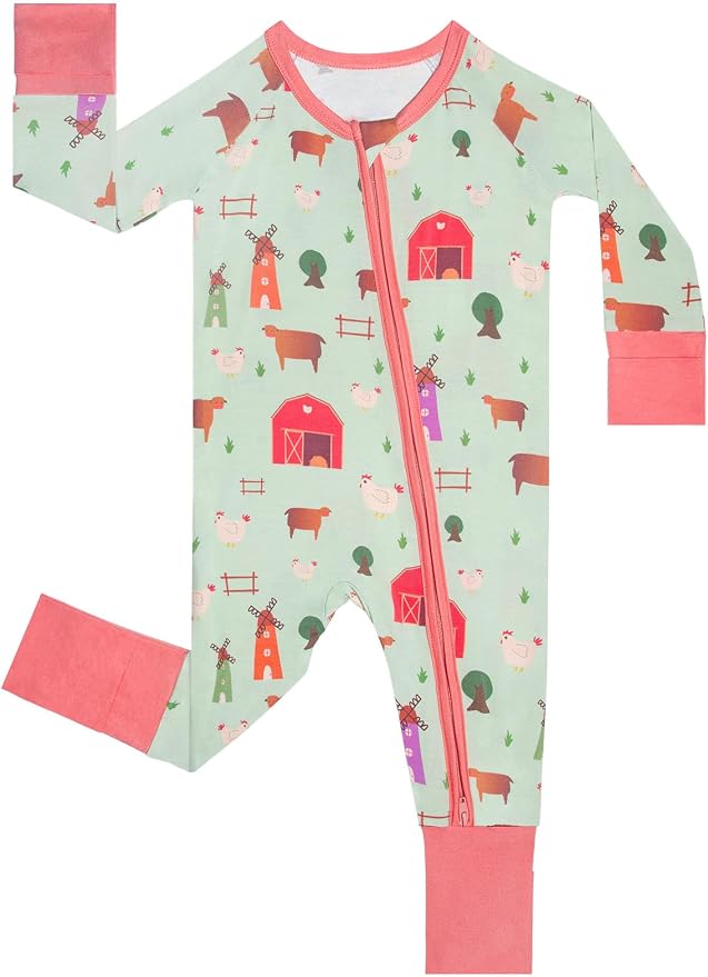 GUISBY Baby Footless Pajamas, Rayon of Bamboo, NB-2T | Rayon of bamboo softness by GUISBY