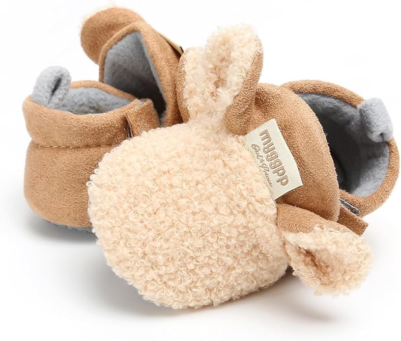 Baby Boys Girls Cotton Booties Non Skid Soft Sock Boots Infant Slippers Newborn - Image 9