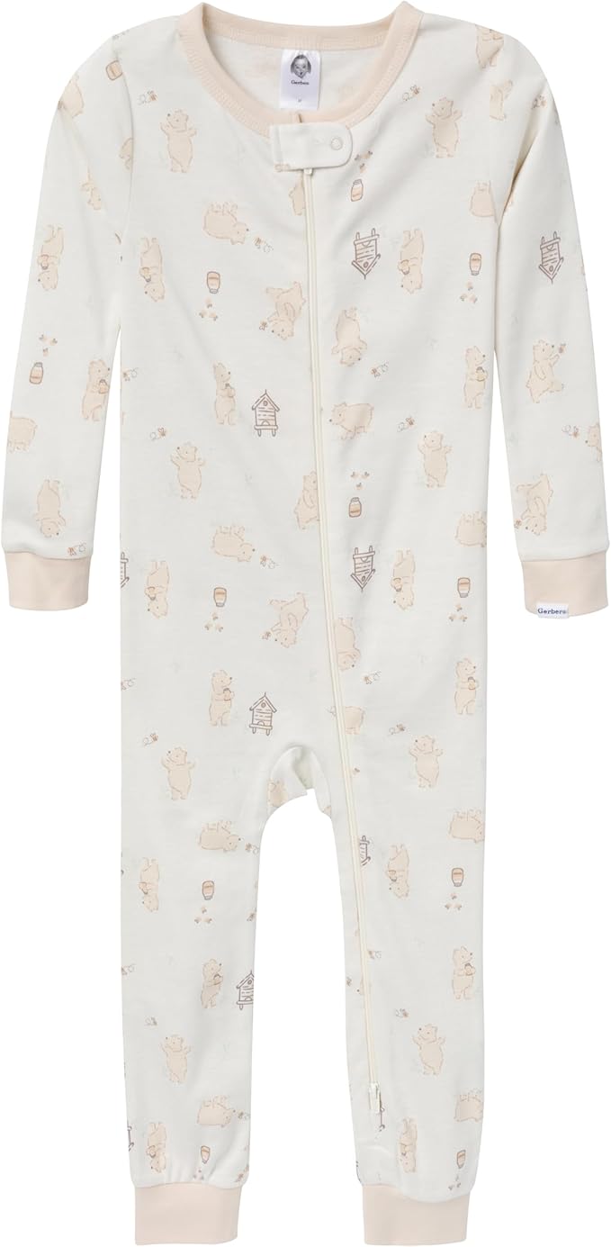 Gerber Baby Boys 3-Pack Snug Fit Footless One Piece Cotton Pajamas - Image 2