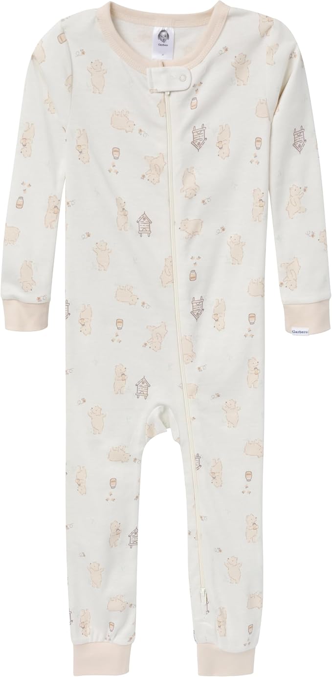 Gerber Baby Boys 3-Pack Snug Fit Footless One Piece Cotton Pajamas - Image 2