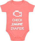 Check Engine Diaper Bodysuit by Unknown