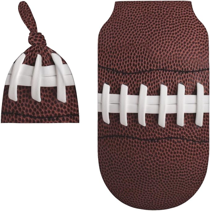 Football Swaddle Blankets Soft Receiving Blanket Baby Swaddle Wrap - Image 3