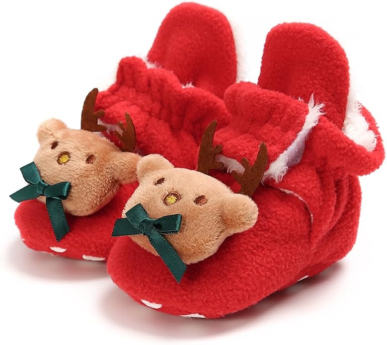 Baby Booties Cozy Fleece Slippers Soft Baby Shoes - Image 5