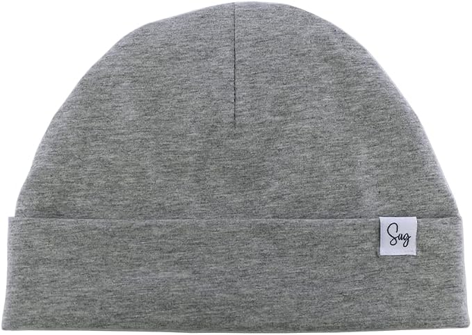 Jersey Beanie Hat for Newborn Baby Boys Girls Silky Satin Lined Hats Bonnet by Sugarmelon