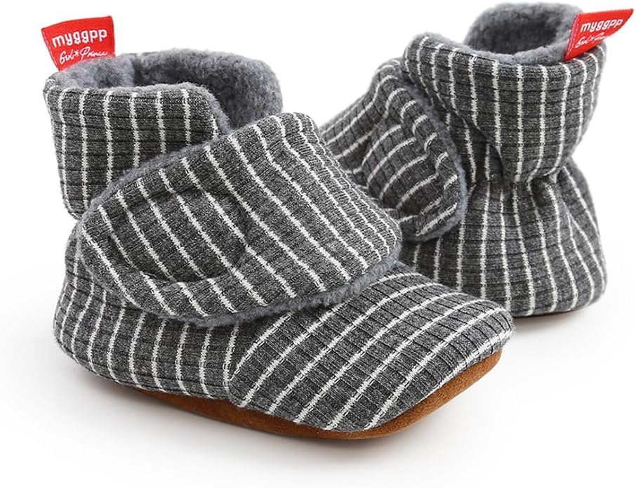 Baby Booties Cozy Fleece Slippers Soft Baby Shoes - Image 4