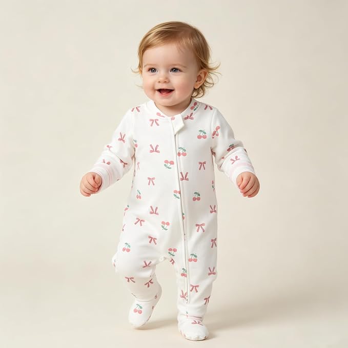 Aablexema Baby Footie Pajamas Cotton - Image 3