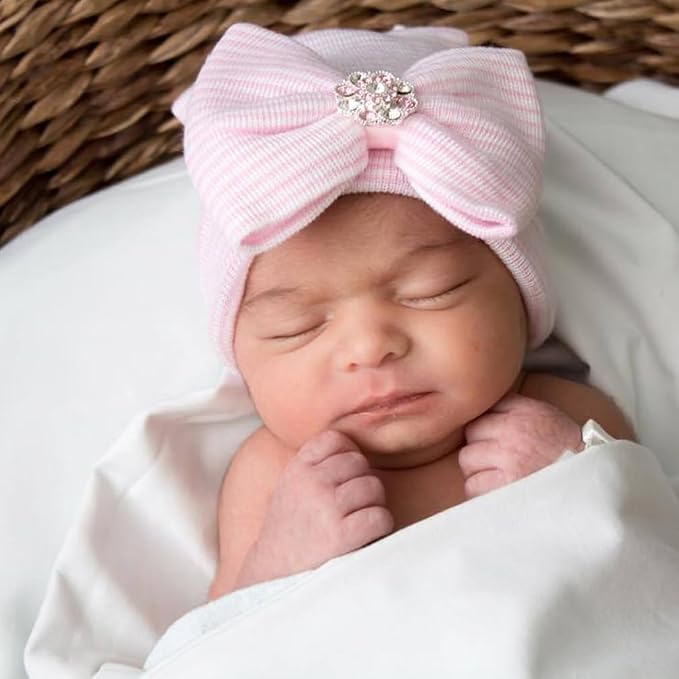 AQOKKA Newborn Baby Girl Hats - Image 4