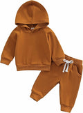 Thorn Tree Infant Baby Boys Pants Set Hooded Solid Sweatshirt Top Pocket by ThornTree