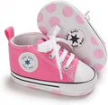 Unisex Baby Girls Boys Canvas High-top Shoes, Newborn Infant Anti-Slip Soft by KKIIDDSS