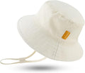 JANGANNSA Cotton Baby Sun Hat Infant Toddler Boys Girls Bucket Hats Summer Sun by JANGANNSA